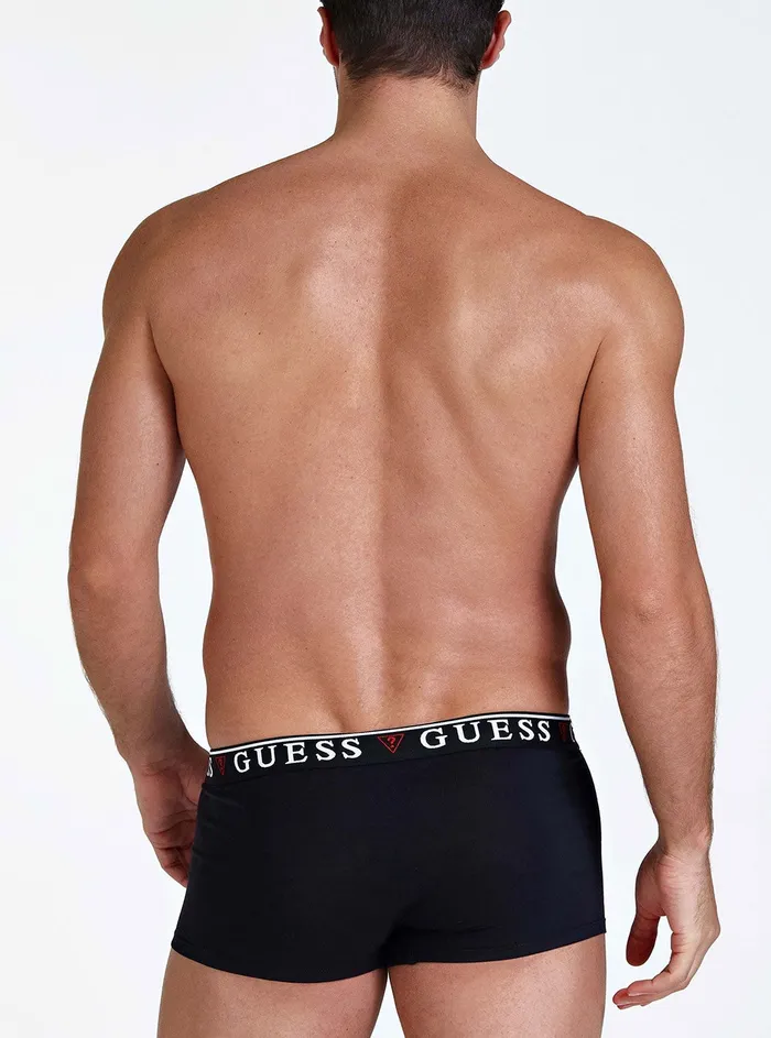 Men Underwear GUESS Black Boxer 3pack Trunks