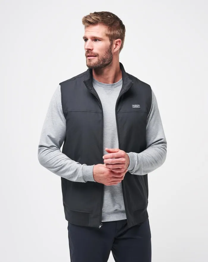 Men Vests TravisMathew WANDERLUST VEST Black