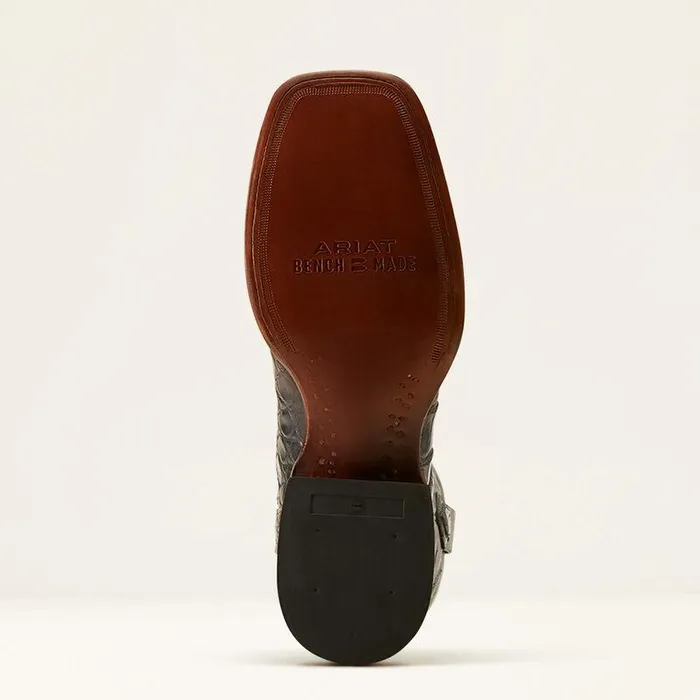 Men Western Boots Ariat Bench Made Bassett Western Boot Black American Alligator Men Western Boots Ariat Bench Made Bassett Western Boot Black American Alligator