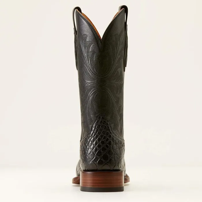 Men Western Boots Ariat Bench Made Bassett Western Boot Black American Alligator Men Western Boots Ariat Bench Made Bassett Western Boot Black American Alligator