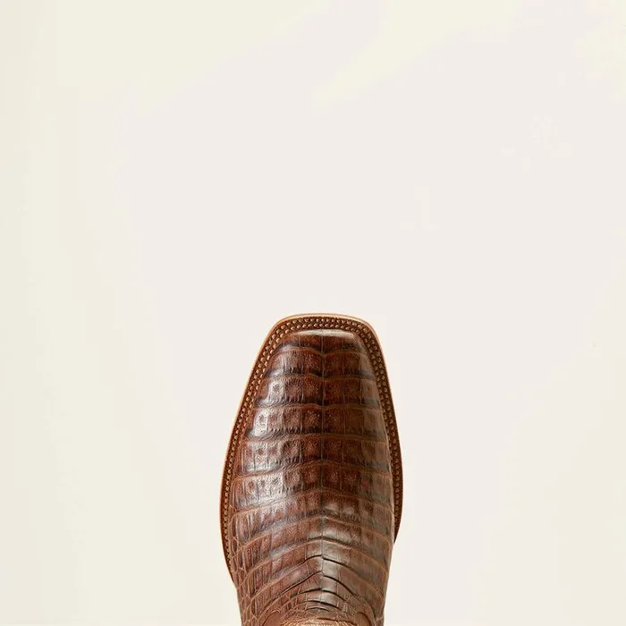 Men Western Boots Ariat Bench Made Stilwell Western Boot Natural Caiman Belly Men Western Boots Ariat Bench Made Stilwell Western Boot Natural Caiman Belly