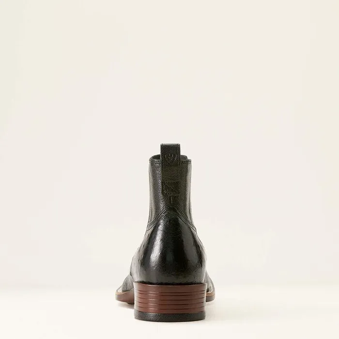 Men Western Boots Ariat Booker Chelsea Wide Square Toe Western Boot Jet Black Smooth Quill Ostrich Men Western Boots Ariat Booker Chelsea Wide Square Toe Western Boot Jet Black Smooth Quill Ostrich