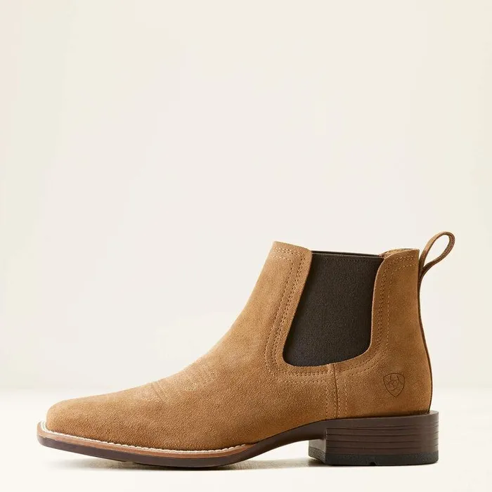 Men Western Boots Ariat Booker Ultra Western Boot Dijon Suede