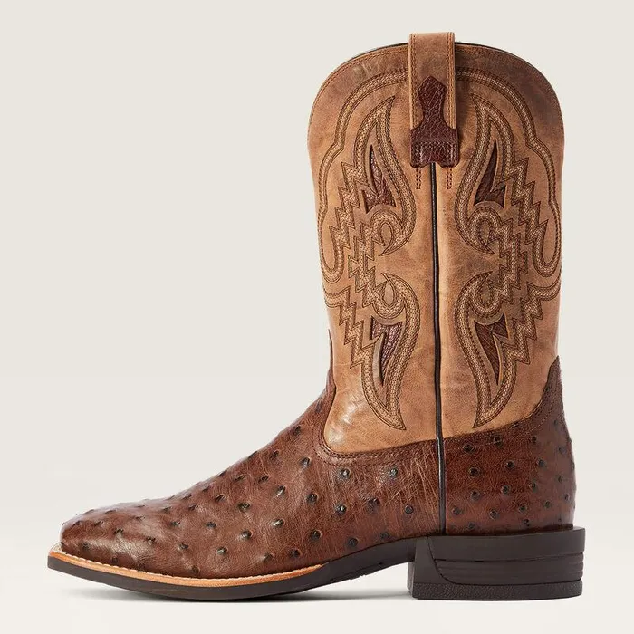 Men Western Boots Ariat Dagger Western Boot Dark Tabac Full Quill Ostrich Men Western Boots Ariat Dagger Western Boot Dark Tabac Full Quill Ostrich