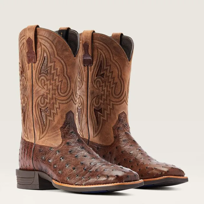 Men Western Boots Ariat Dagger Western Boot Dark Tabac Full Quill Ostrich Men Western Boots Ariat Dagger Western Boot Dark Tabac Full Quill Ostrich