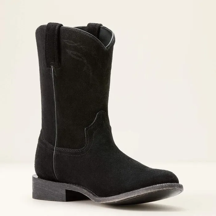 Men Western Boots Ariat Downtown Western Boot Stonewashed Black Suede Men Western Boots Ariat Downtown Western Boot Stonewashed Black Suede