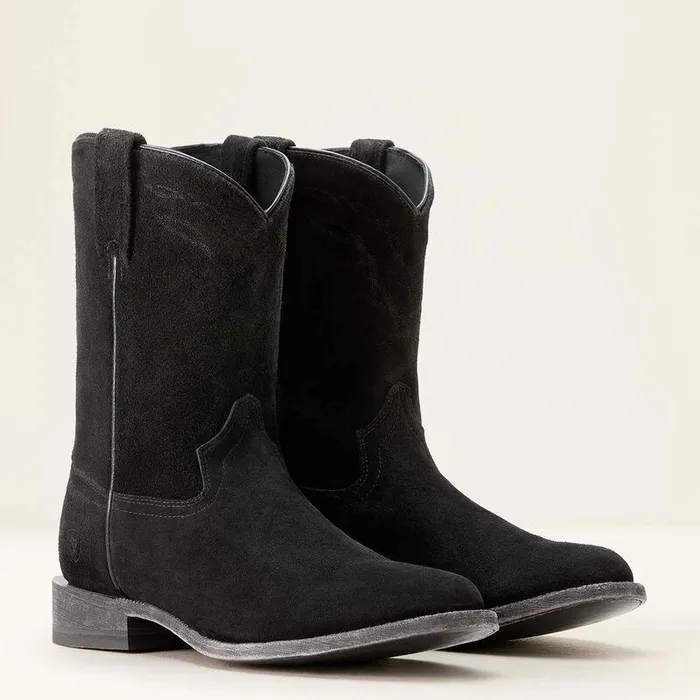 Men Western Boots Ariat Downtown Western Boot Stonewashed Black Suede Men Western Boots Ariat Downtown Western Boot Stonewashed Black Suede