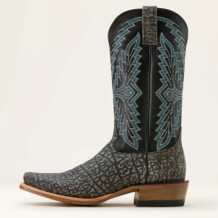 Men Western Boots Ariat Futurity Showman Cowboy Boot Cape Grey Buffalo Embossraven Black Men Western Boots Ariat Futurity Showman Cowboy Boot Cape Grey Buffalo Embossraven Black