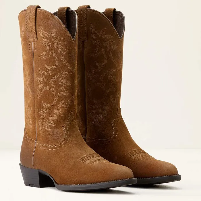 Men Western Boots Ariat Heritage R Toe Western Boot Dijon Suede Men Western Boots Ariat Heritage R Toe Western Boot Dijon Suede