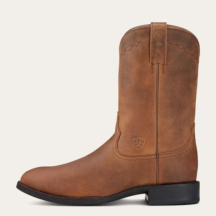 Men Western Boots Ariat Heritage Roper Western Boot Distressed Brown