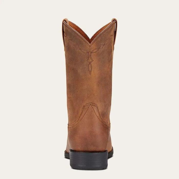 Men Western Boots Ariat Heritage Roper Western Boot Distressed Brown