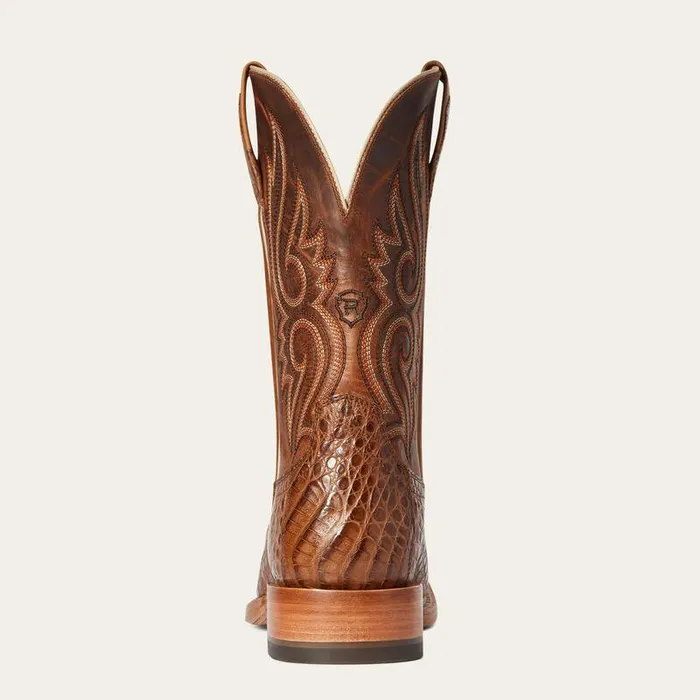 Men Western Boots Ariat Relentless Denton Western Boot Natural Caiman Belly Men Western Boots Ariat Relentless Denton Western Boot Natural Caiman Belly
