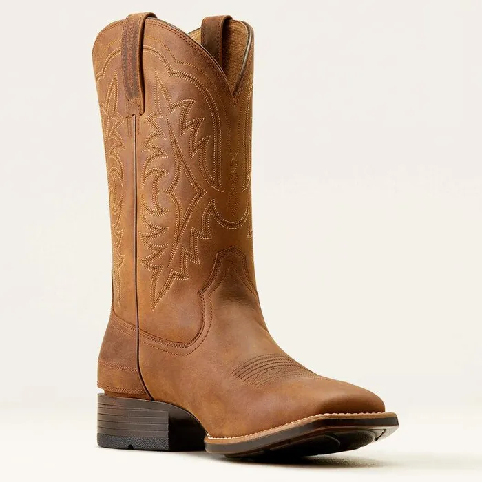 Men Western Boots Ariat Ryden Ultra EZ Zip Cowboy Boot Distressed Brown Men Western Boots Ariat Ryden Ultra EZ Zip Cowboy Boot Distressed Brown