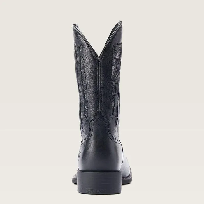 Men Western Boots Ariat Sport My Country VentTEK Western Boot Black Deertan