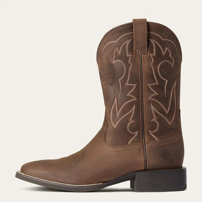 Men Western Boots Ariat Sport Outdoor Cowboy Boot Distressed Brown