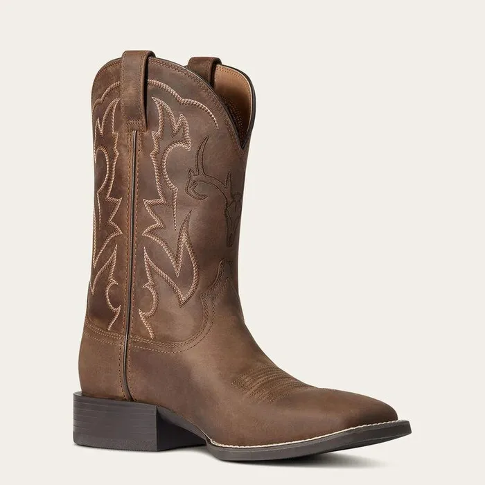 Men Western Boots Ariat Sport Outdoor Cowboy Boot Distressed Brown