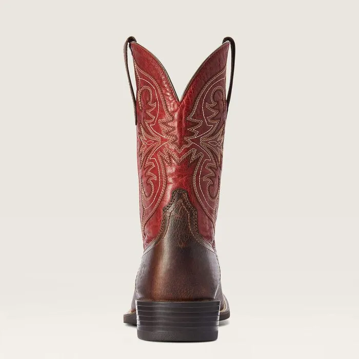 Men Western Boots Ariat Sport Pardner Western Boot Matte Rebel Brown