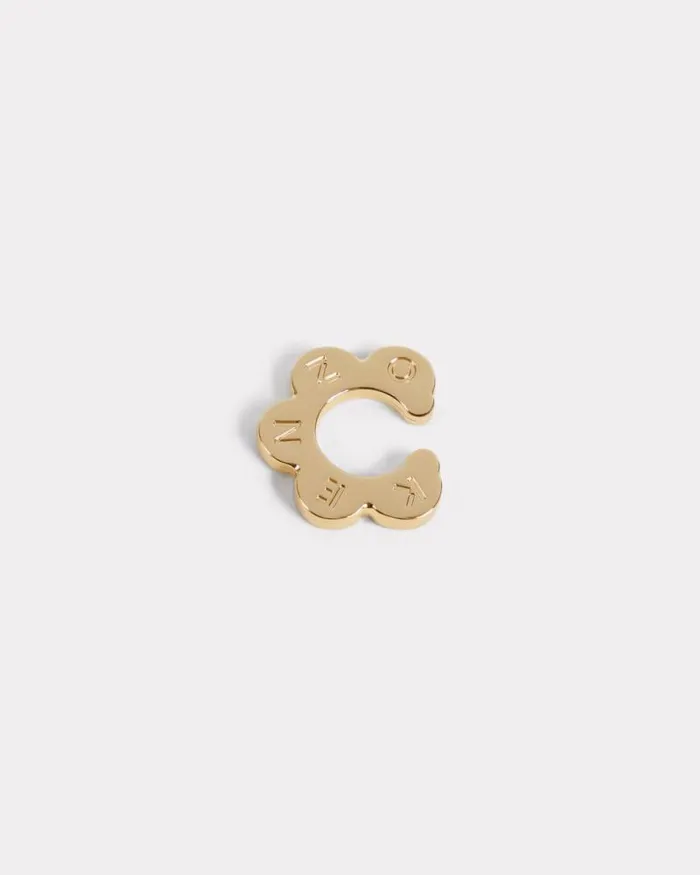 MenWomen 039KENZO Stamp039 Earcuff Gold Kenzo Pins And Jewelry