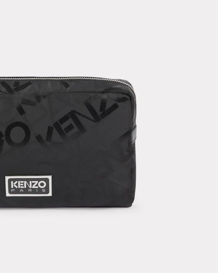 MenWomen 039KENZOGRAM039 Clutch Black Kenzo Small Leathergoods