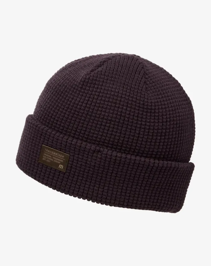 MenWomen Beanies TravisMathew CLOUD WAFFLE BEANIE Plum MenWomen Beanies TravisMathew CLOUD WAFFLE BEANIE Plum