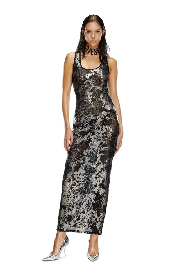 MenWomen Diesel Savage X Fenty FISHNETSLEEPSLIP Blacksilver