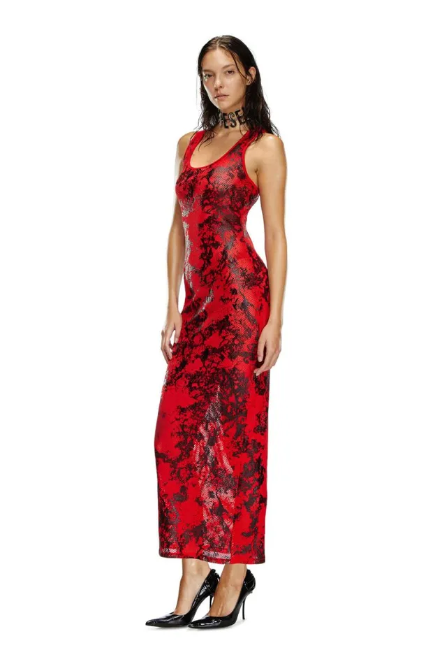 MenWomen Diesel Savage X Fenty FISHNETSLEEPSLIP Redblack MenWomen Diesel Savage X Fenty FISHNETSLEEPSLIP Redblack