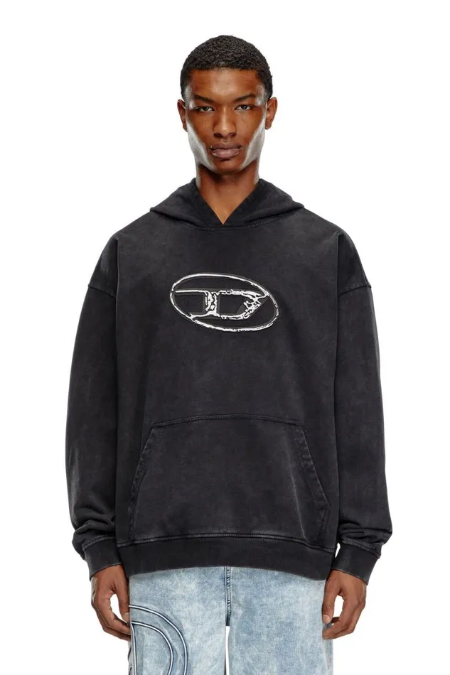 MenWomen Diesel Sweatshirts and Hoodies SBOXTHOODQ7 Black