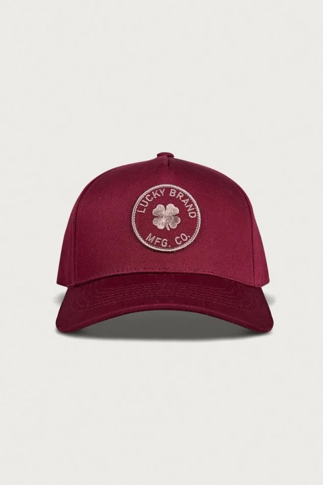 MenWomen Lucky Brand Hats Lucky Mfg Co Patch Hat Light Pink