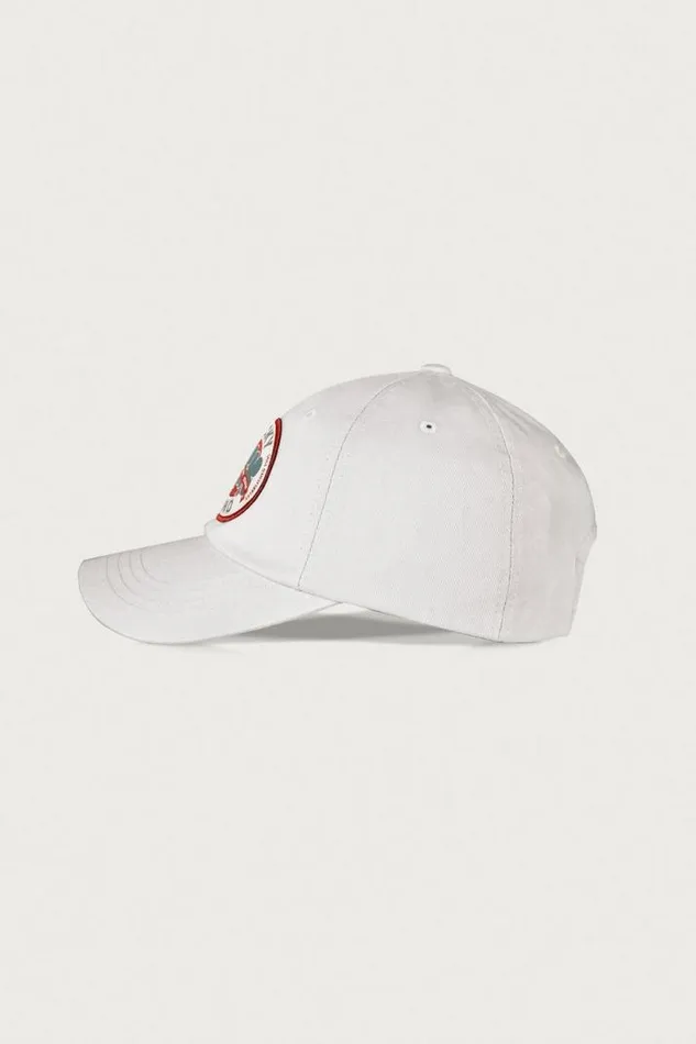 MenWomen Lucky Brand Hats Oval Clover Patch Dad Hat Open Grey