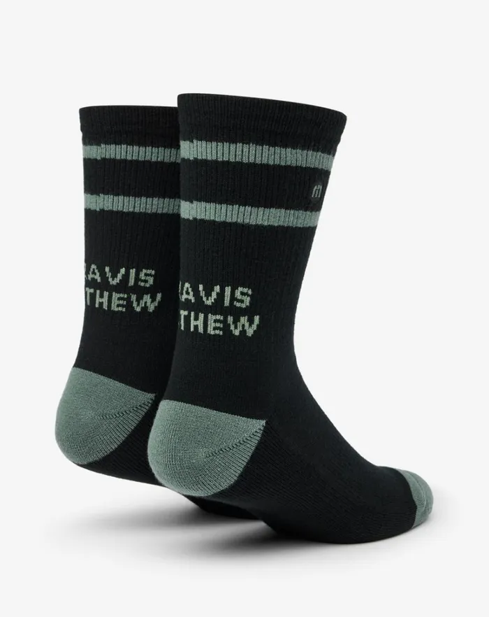 MenWomen Socks TravisMathew HIGHWAY TOWN CREW SOCK Black