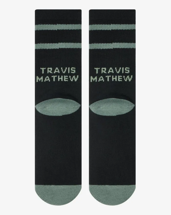 MenWomen Socks TravisMathew HIGHWAY TOWN CREW SOCK Black
