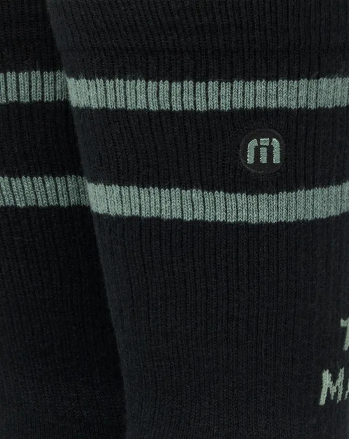 MenWomen Socks TravisMathew HIGHWAY TOWN CREW SOCK Black