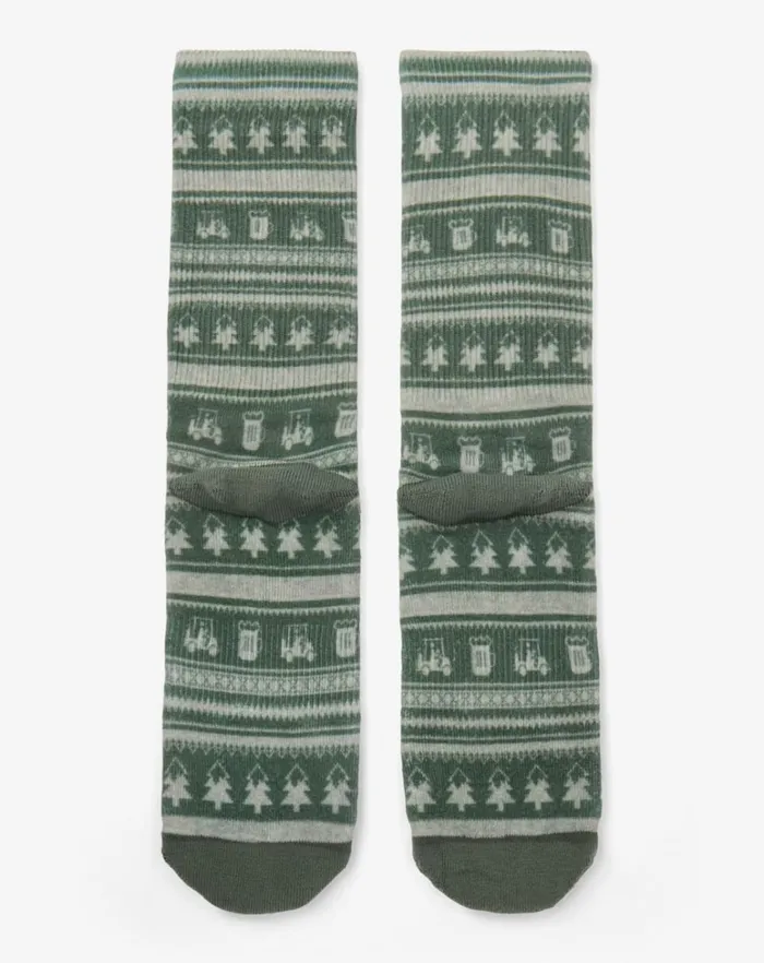 MenWomen Socks TravisMathew PASS THE GRAVY CREW SOCK Laurel