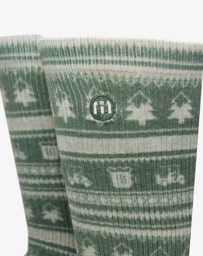 MenWomen Socks TravisMathew PASS THE GRAVY CREW SOCK Laurel