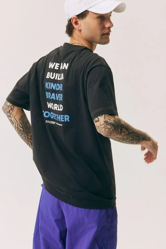 MenWomen Tops Cotton On Born This Way Foundation Tee Washed Black