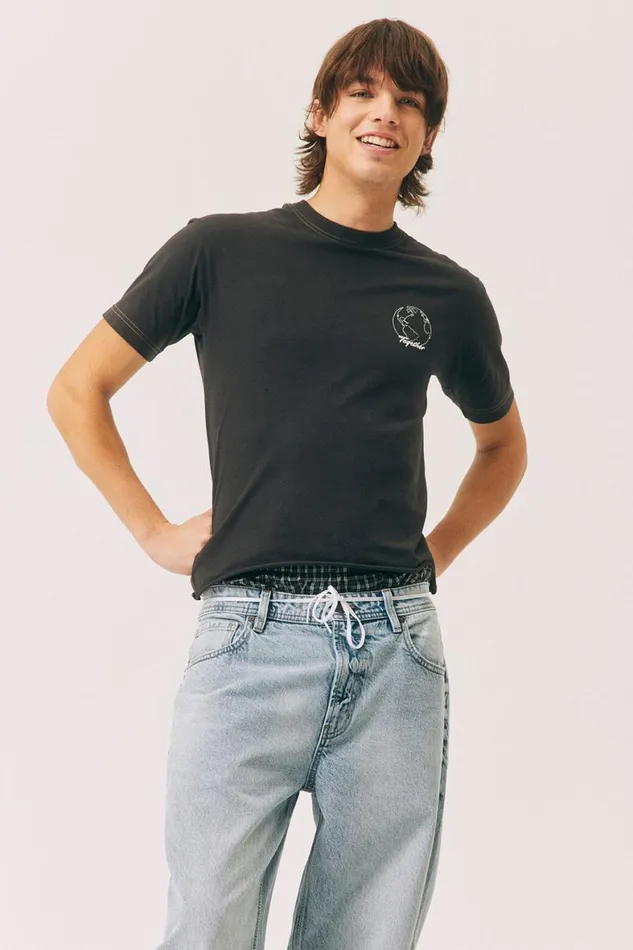 MenWomen Tops Cotton On Born This Way Foundation Tee Washed Black