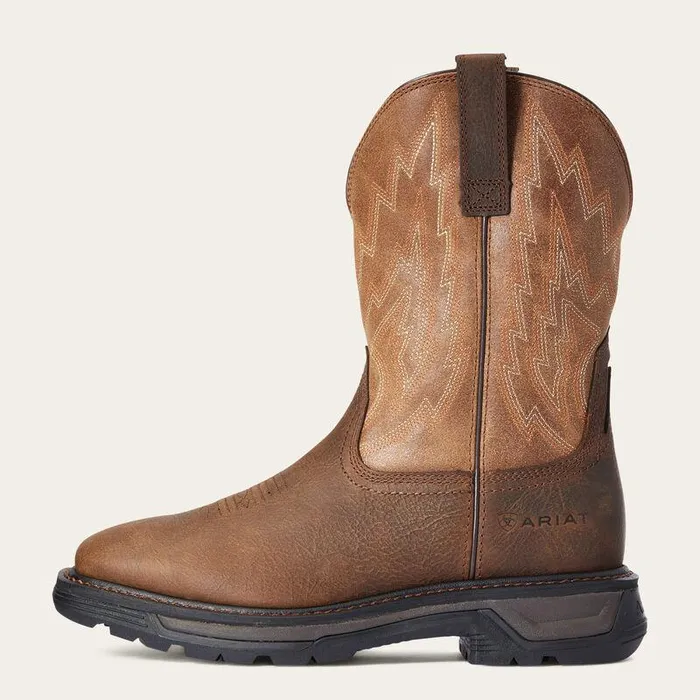 Men Work Boots Ariat Big Rig Work Boot Rye Brown