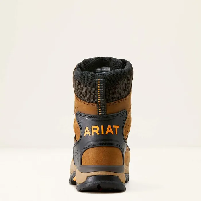 Men Work Boots Ariat Endeavor 8quot Waterproof Insulated Carbon Toe Work Boot Dusted Brown