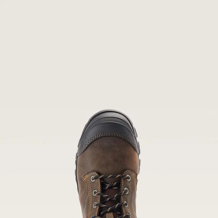 Men Work Boots Ariat Treadfast 8quot Waterproof Steel Toe Work Boot Dark Brown Men Work Boots Ariat Treadfast 8quot Waterproof Steel Toe Work Boot Dark Brown