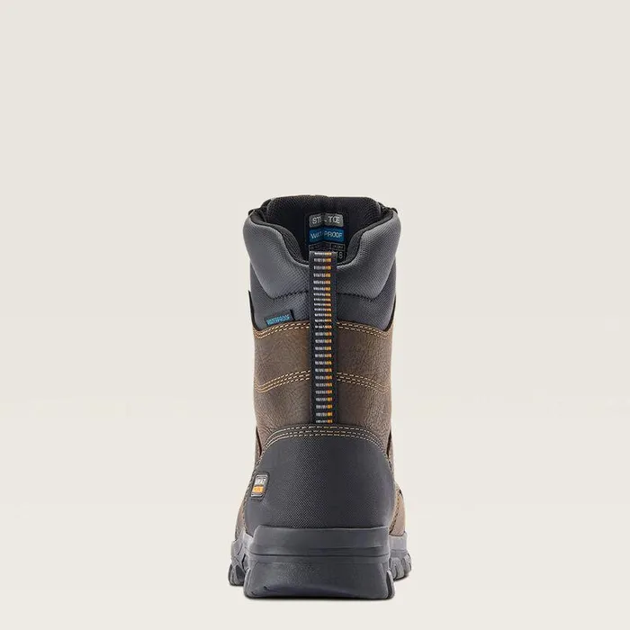 Men Work Boots Ariat Treadfast 8quot Waterproof Steel Toe Work Boot Dark Brown Men Work Boots Ariat Treadfast 8quot Waterproof Steel Toe Work Boot Dark Brown