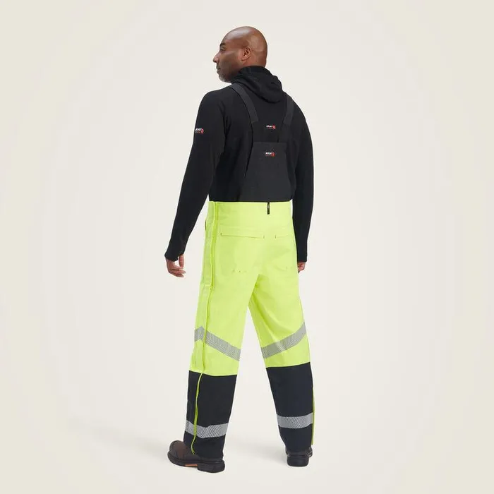 Men Workwear Ariat FR HiVis Waterproof Bib Hivis Yellow Men Workwear Ariat FR HiVis Waterproof Bib Hivis Yellow