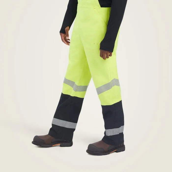 Men Workwear Ariat FR HiVis Waterproof Bib Hivis Yellow Men Workwear Ariat FR HiVis Waterproof Bib Hivis Yellow