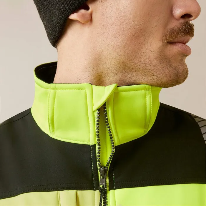 Men Workwear Ariat Rebar HiVis Softshell Jacket Hivis Yellow Men Workwear Ariat Rebar HiVis Softshell Jacket Hivis Yellow