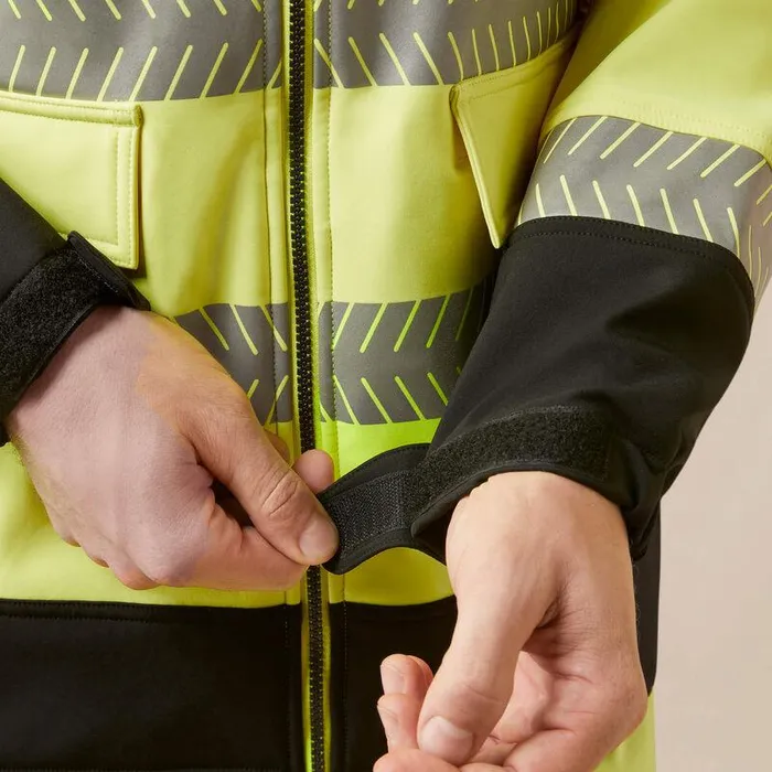 Men Workwear Ariat Rebar HiVis Softshell Jacket Hivis Yellow Men Workwear Ariat Rebar HiVis Softshell Jacket Hivis Yellow
