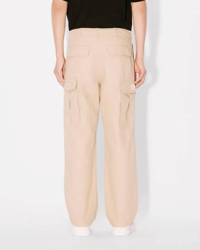 Men Workwear Cargo Pants Beige Kenzo Pants And Shorts