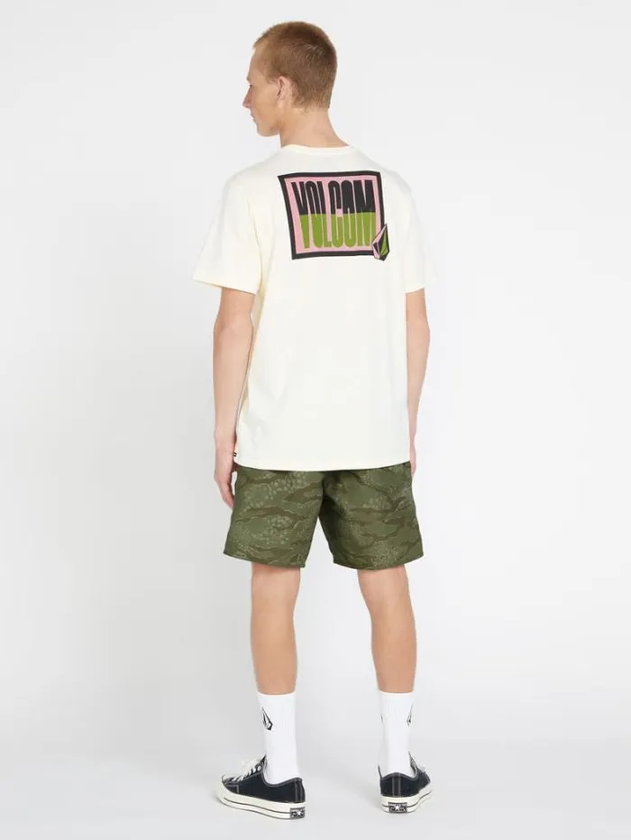 Mens Boardshorts and Trunks Volcom Polys Cracker Trunks 8211 Squadron Green