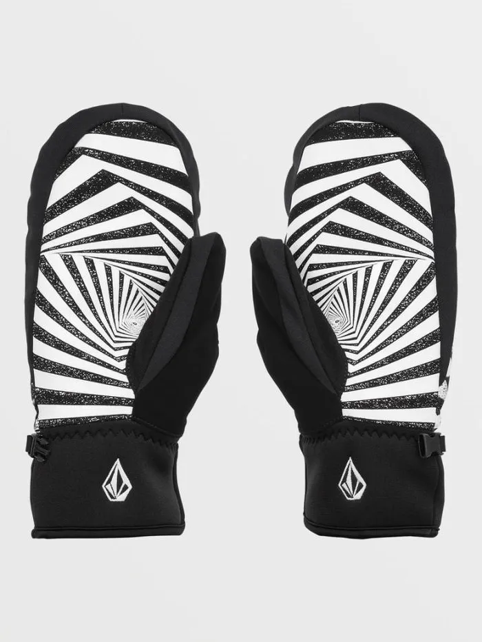 Mens Gloves and Mitts Volcom VCo Nyle Mitts 8211 Black White