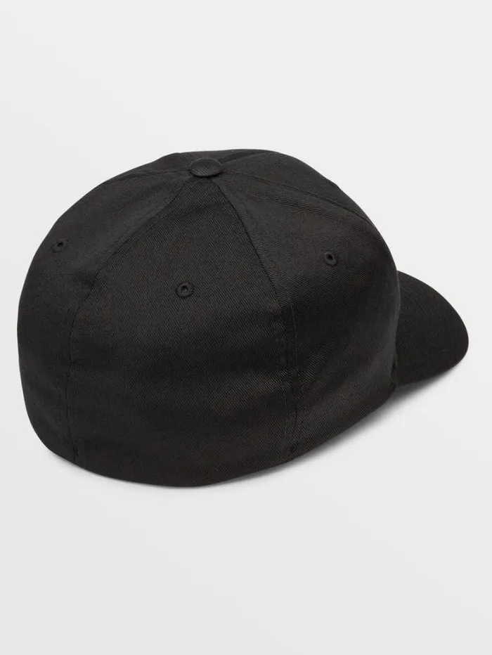 Mens Hats and Beanies Volcom Full Stone Flexfit Hat 8211 Black