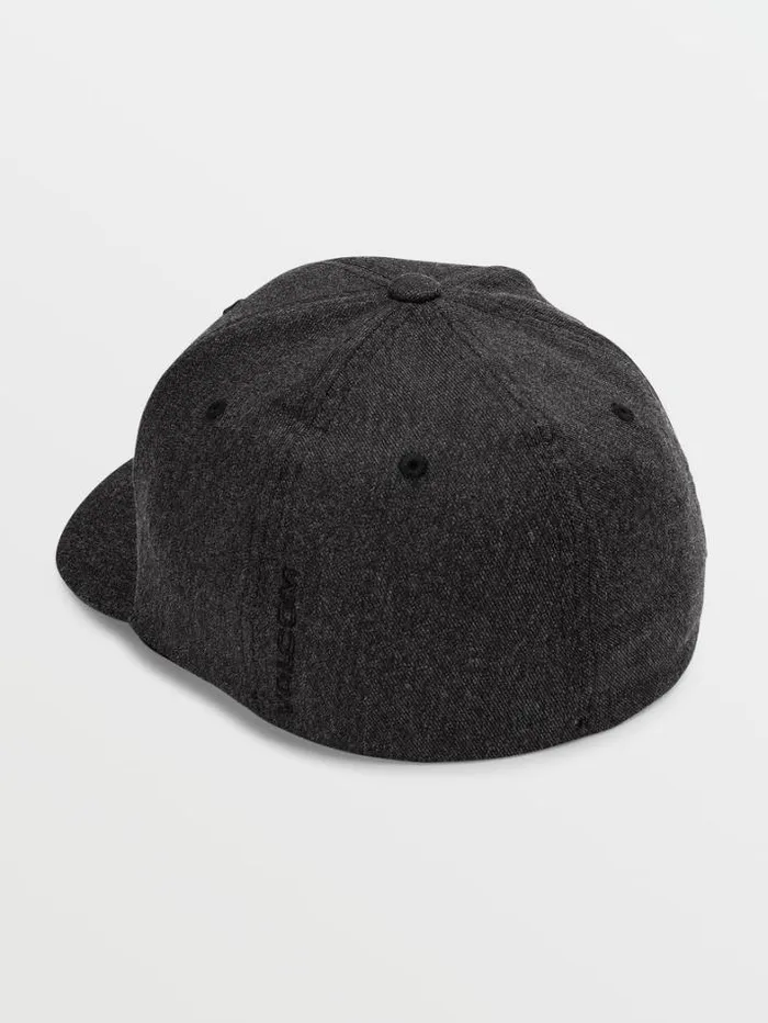 Mens Hats and Beanies Volcom Full Stone Hthr Flexfit Hat 8211 Charcoal Heather
