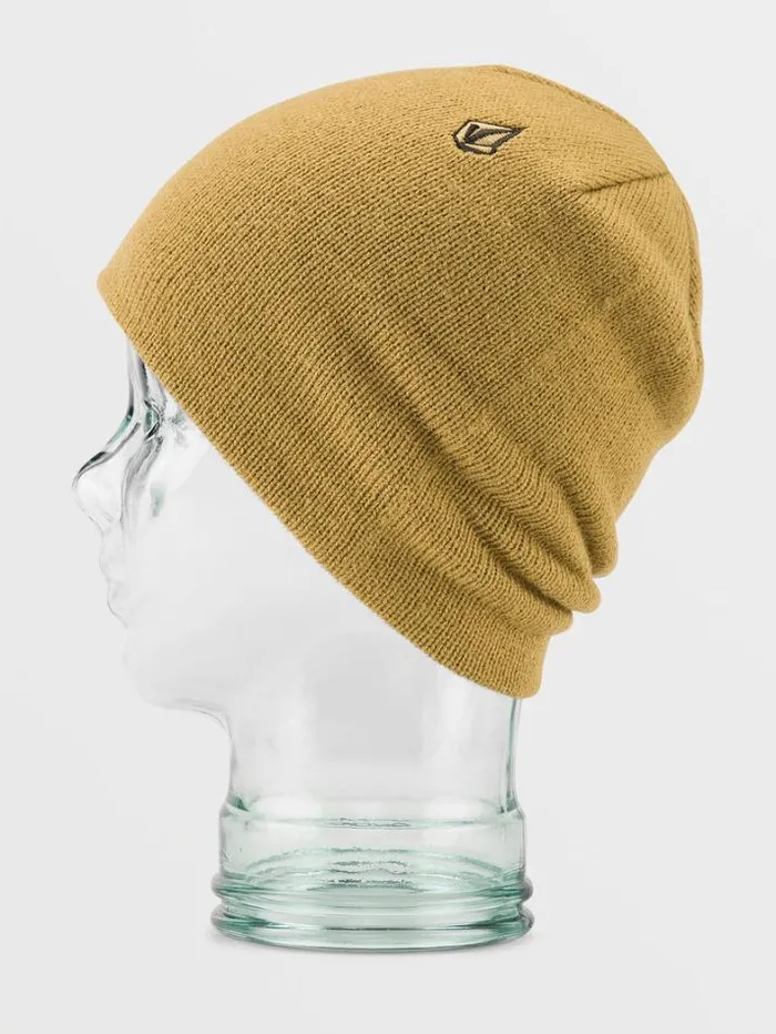 Mens Hats and Beanies Volcom VCo Skull Beanie 8211 Dark Khaki